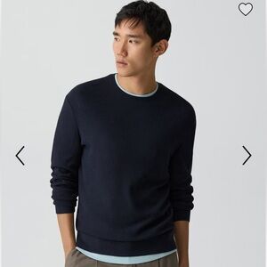 Theory Men's Dark Blue Crewneck Sweater